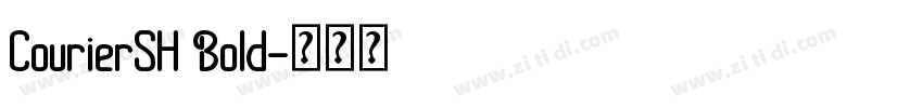 CourierSH Bold字体转换